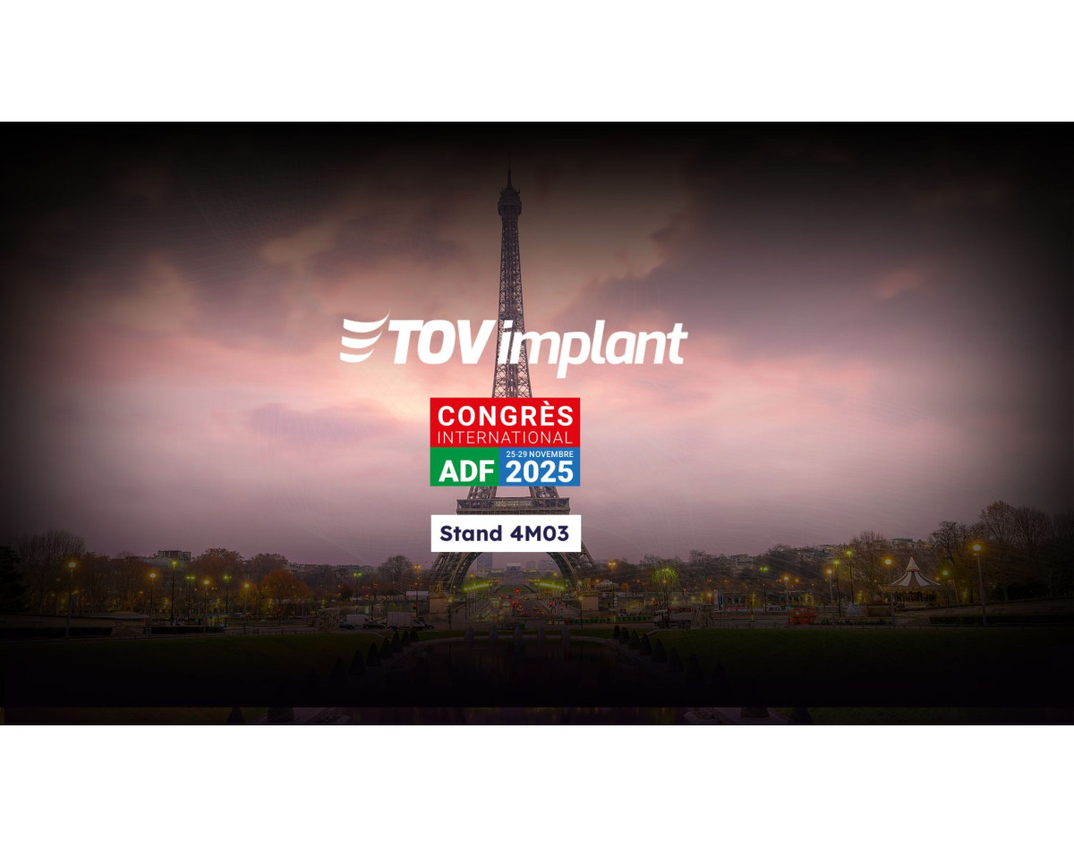 TOV‑Implant au Congrès de l’ADF 2025 – Rendez‑vous du 25 au 29 novembre 2025 TOV‑Implant au Congrès de l’ADF 2025 – Rendez‑vous du 25 au 29 novembre 2025